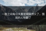 一夜之间每日大赛官网突然火了，围观的人吵翻了