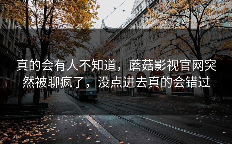 真的会有人不知道，蘑菇影视官网突然被聊疯了，没点进去真的会错过